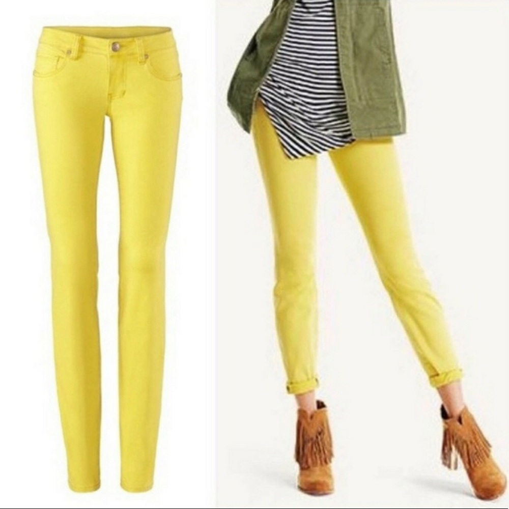 CAbi | Yellow Citron Curvy Skinny Jeans